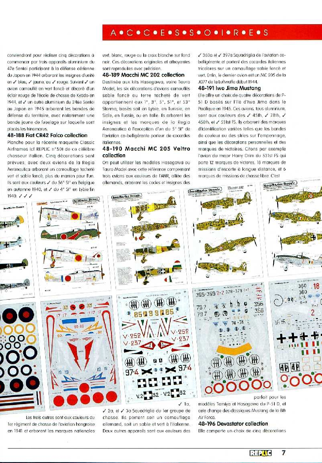 Replic 059 - Ki-46 III Dinah, P-47D-25 Thunderbolt, Mureaux 115-117